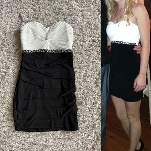 Black & White Bodycon Dress